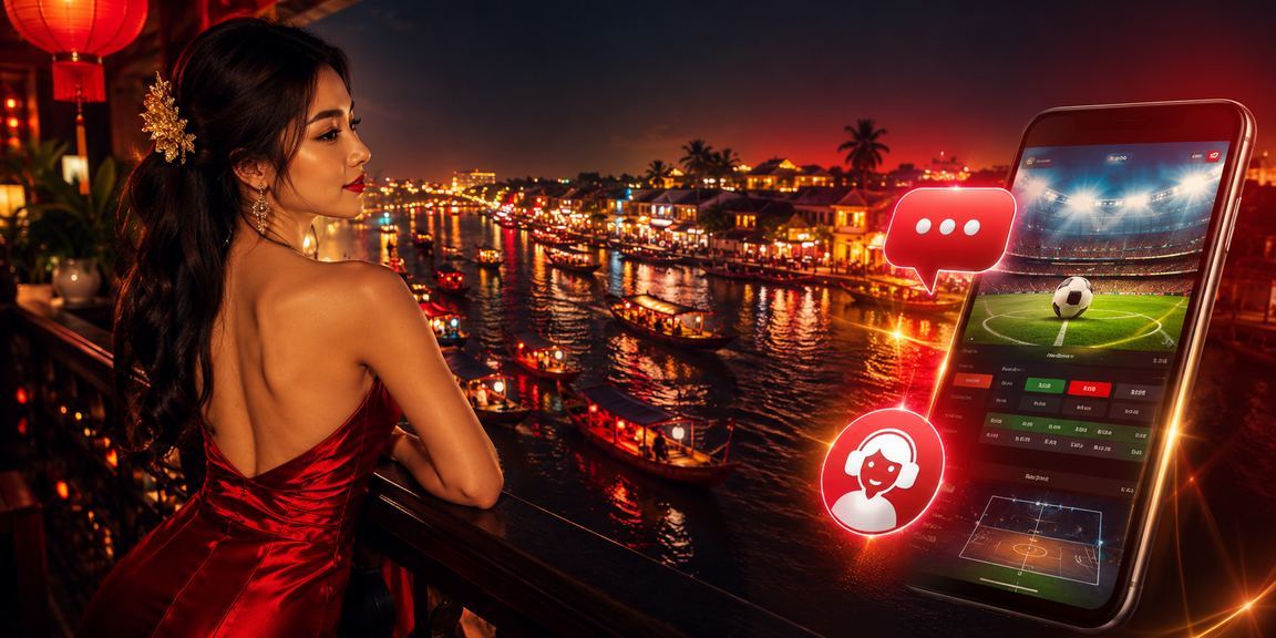 Người dùng vùng Mekong xem kèo thể thao trực tuyến trên điện thoại bên bờ sông